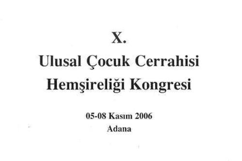 10. Ulusal Çocuk Cerrahisi Hemşireliği Kongresi
