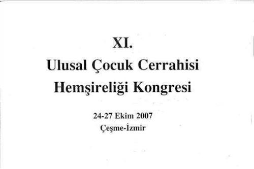 11. Ulusal Çocuk Cerrahisi Hemşireliği Kongresi