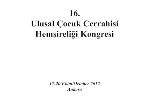 16. Ulusal Çocuk Cerrahisi Hemşireliği Kongresi