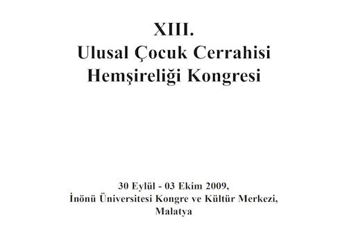 13. Ulusal Çocuk Cerrahisi Hemşireliği Kongresi